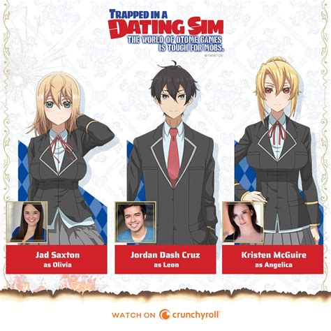 trapped in a dating sim english cast